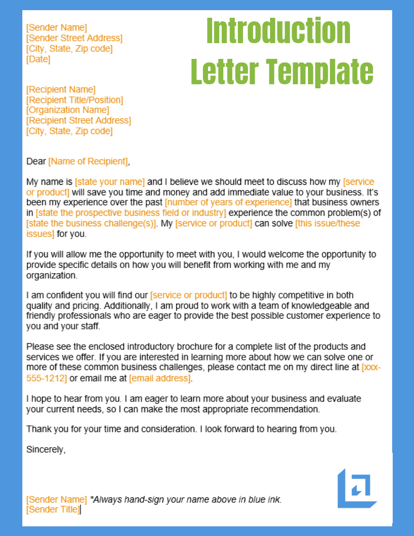 how to create a presentation letter